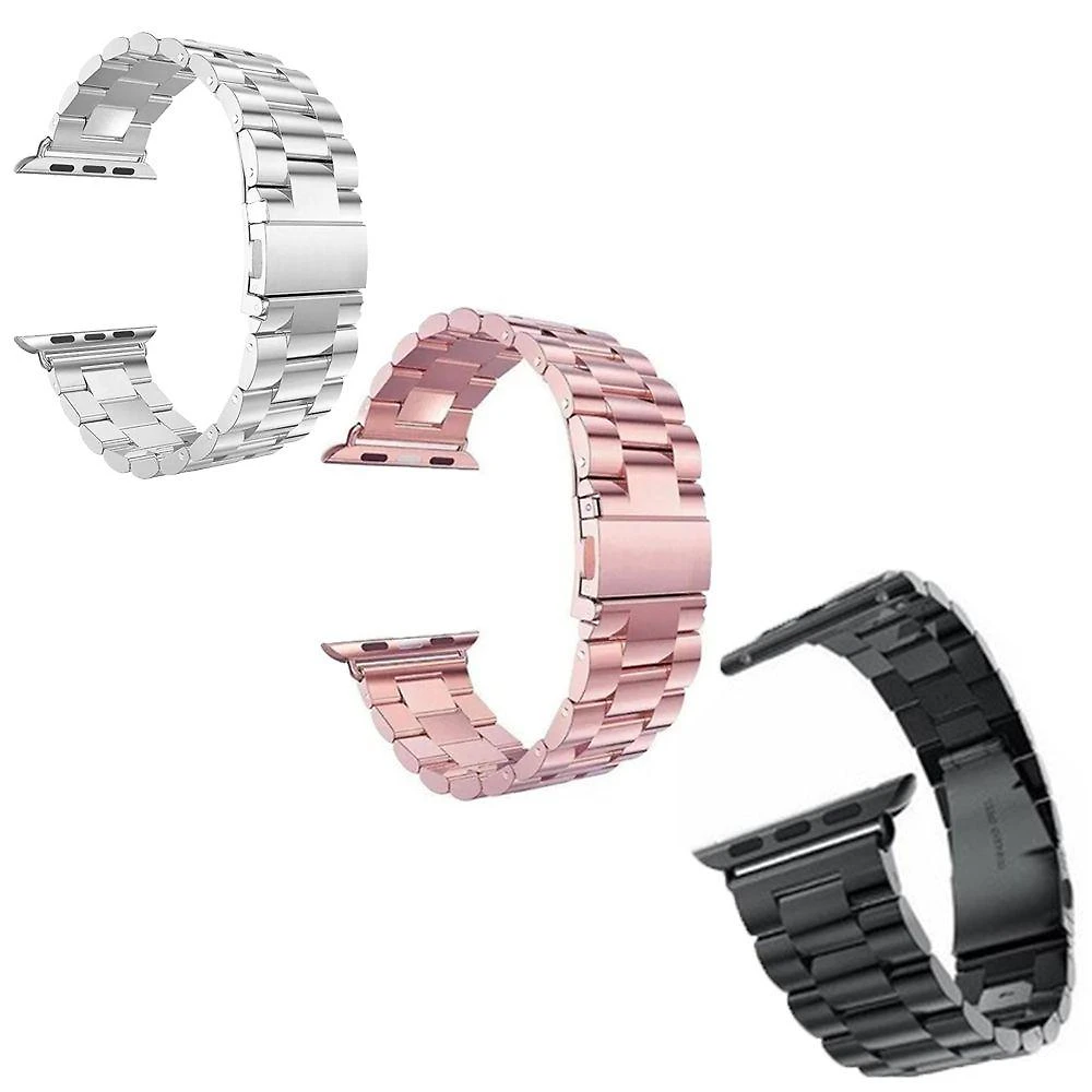 Kit 3 Pulseiras Aço Elos Relogio Smartwatch Inteligente