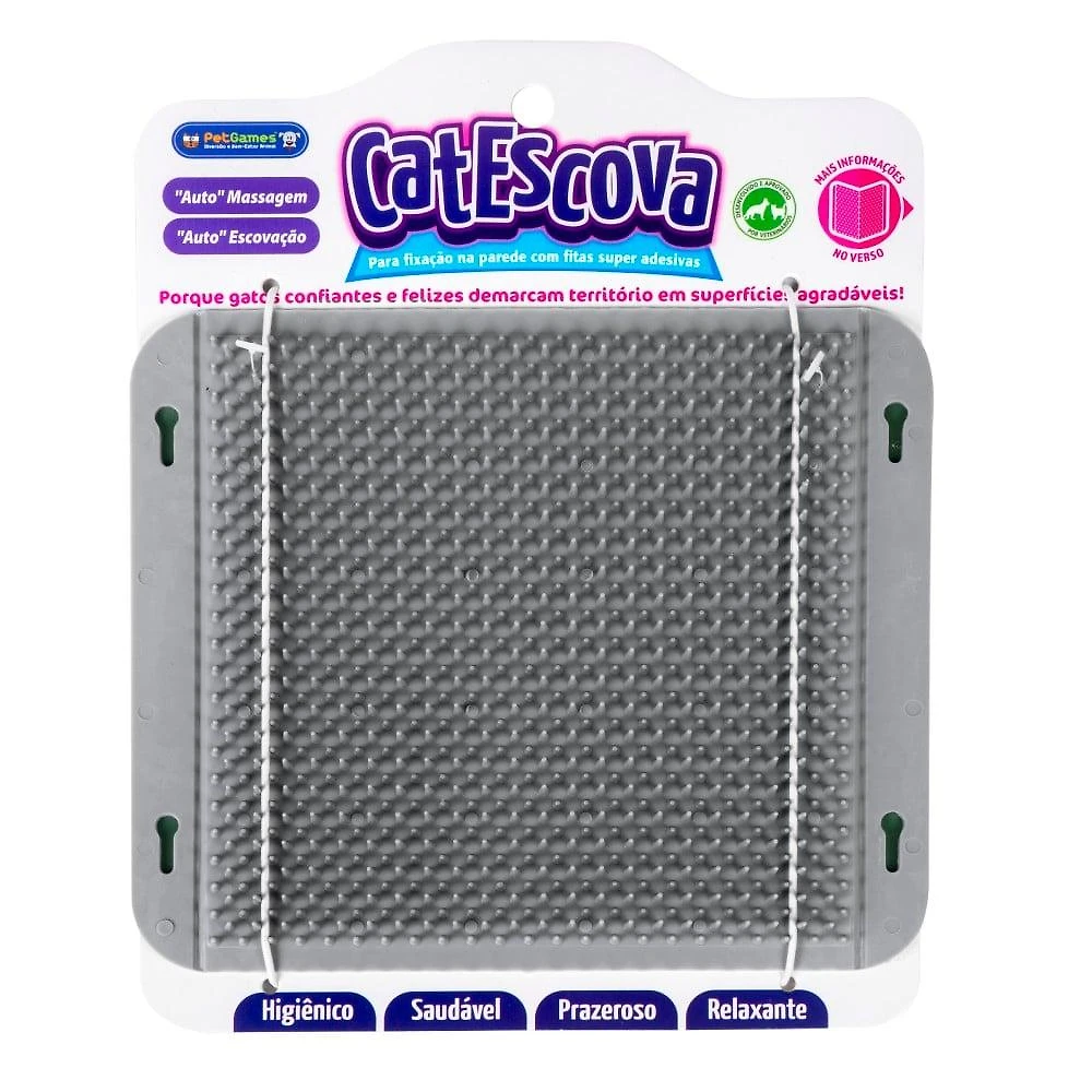 Brinquedo Cat Escova Cinza para Gatos - Tam. Único
