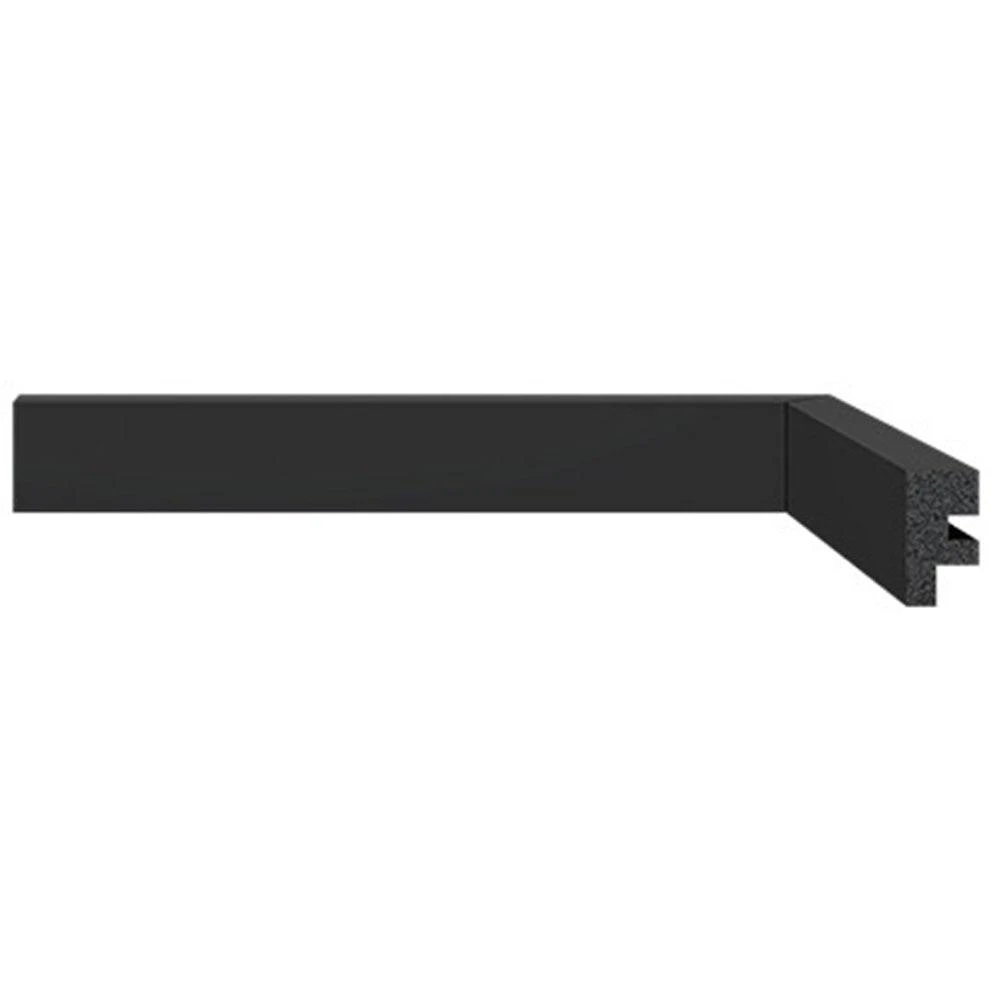 Rodapé de Poliestireno Santa Luzia 3466 RP Preto 3 x 240 cm