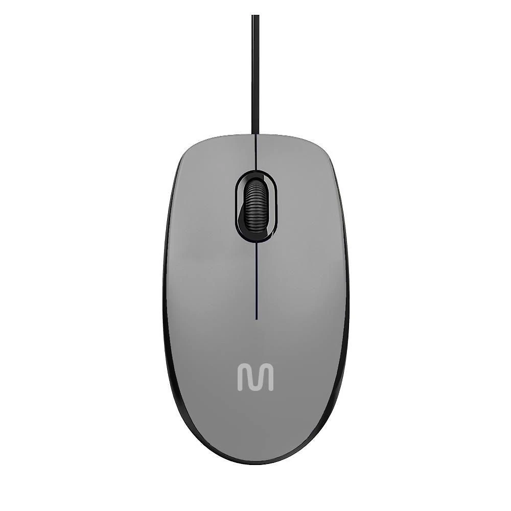 Mouse Com Fio Mf400 Clique Silencioso Conexão Usb 1200dpi