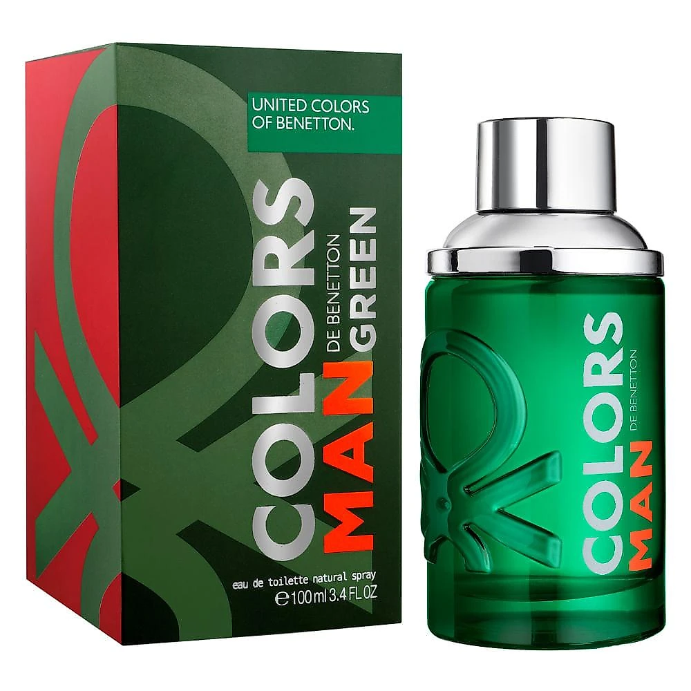 Colors man green benetton - perfume masculino - eau de toilette 100ml