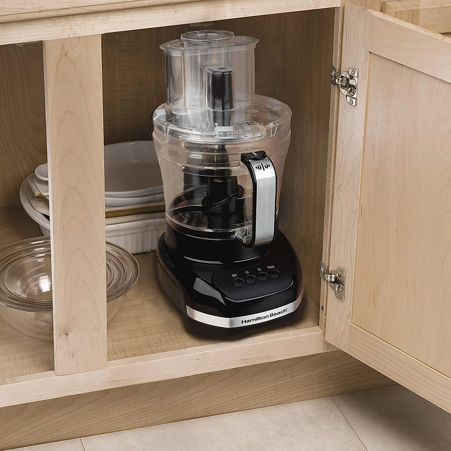 Hamilton Beach Processador de Alimentos Compacto 28L Aço Inox 500W110V Preto