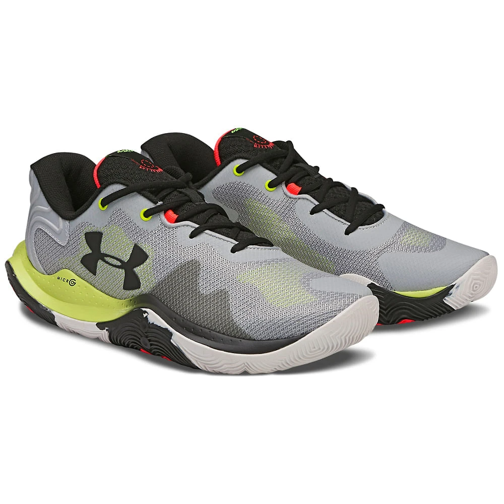 Miniatura Tênis de Basquete Masculino Under Armour Buzzer Cinza - 39