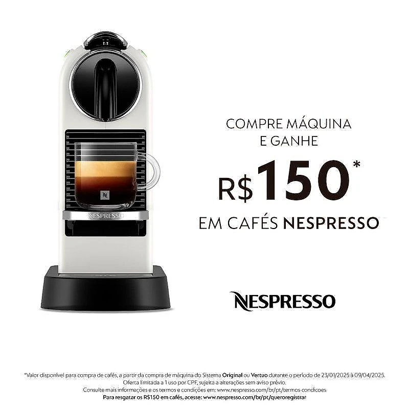 Cafeteira nespresso citiz 1 l 127v 1260 w