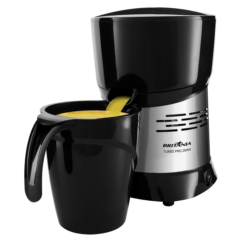 Espremedor de frutas britânia turbo pro 260w – preto