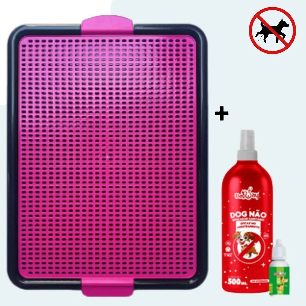 Kit Sanitário Canino OEM Pet + Educador Xixi Sim Pode Xixi Não Pode para Cães Pequeno e Médio