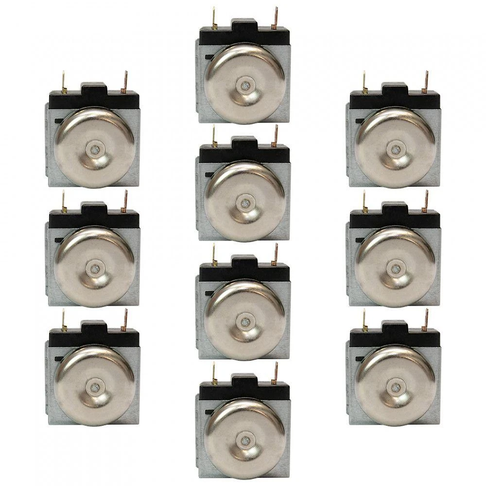 Kit Timer Mecânico Haste Longa Forno Elétrico - 10 Peças Metálico Bivolt