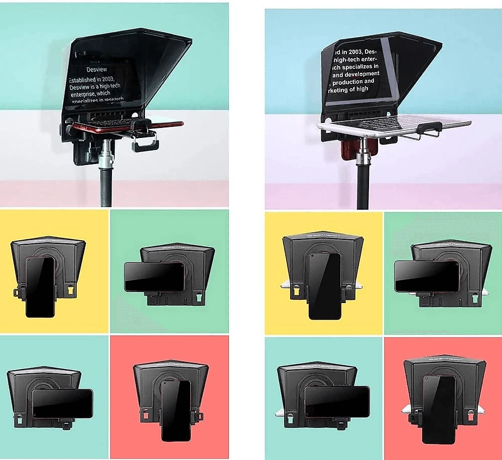 Teleprompter Portátil SmartPhone T2 Visor HD para DSLR e Mirrorless
