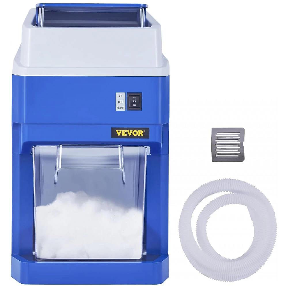 Máquina de Raspadinha Triturador de Gelo VEVOR 265 lbs/h Lâminas Inox 650W Frozen 110V