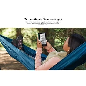 Miniatura E-Reader Kindle 11ª Geração Amazon com 16GB, Luz integrada e Wi-Fi - Preto