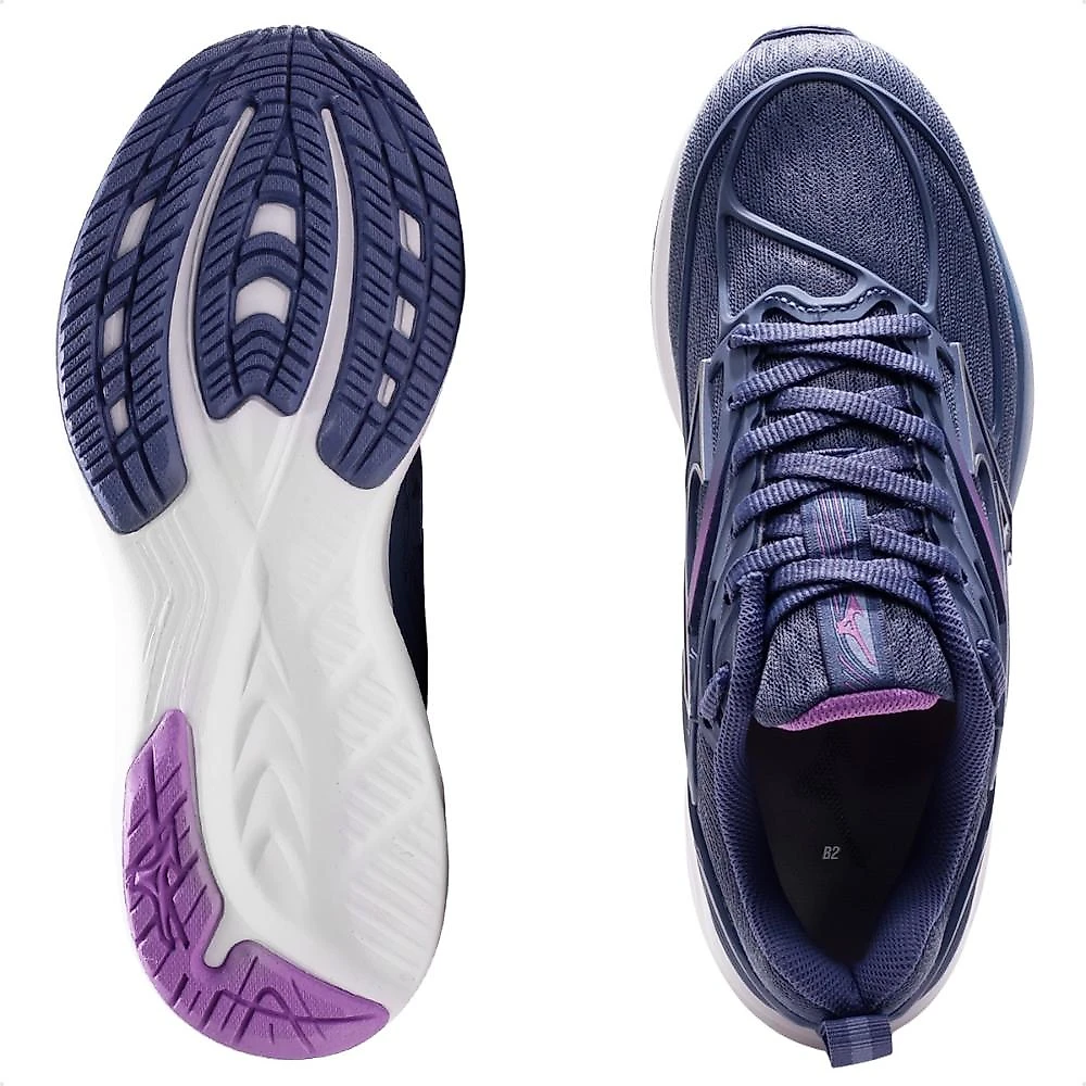 Tênis Mizuno Space 6 Junior Azul / Lilás - 32