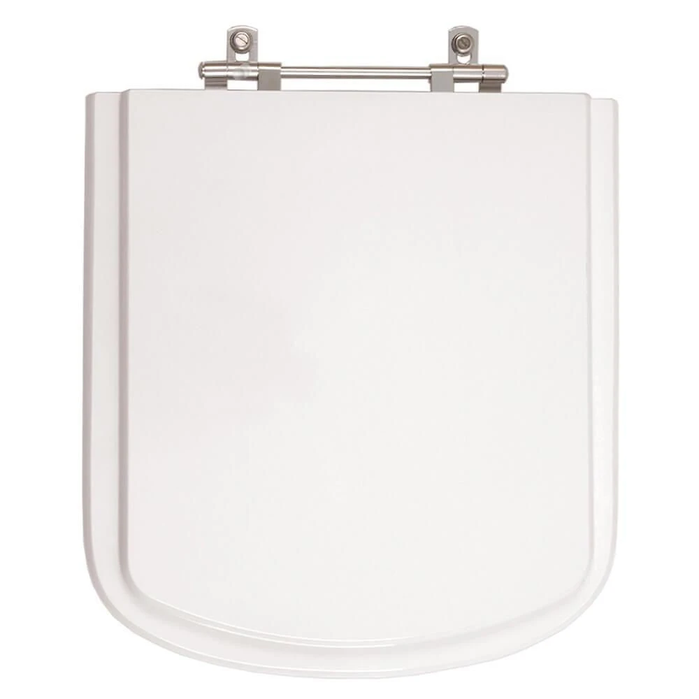 Assento Sanitário Dumas Alongado Resina Plástica Parafusado Convencional Branco 40CM