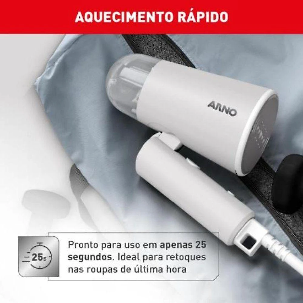 Vaporizador De Roupas Arno Steam Travel 1100w Cinza 220V