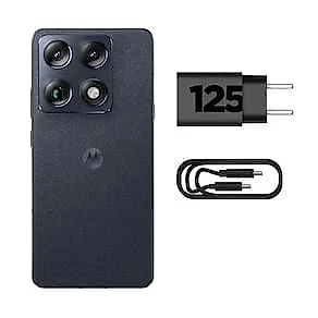 Smartphone Motorola Signature 6.8” 512GB 5G 165Hz Câmera Tripla 50MP Carbon Black
