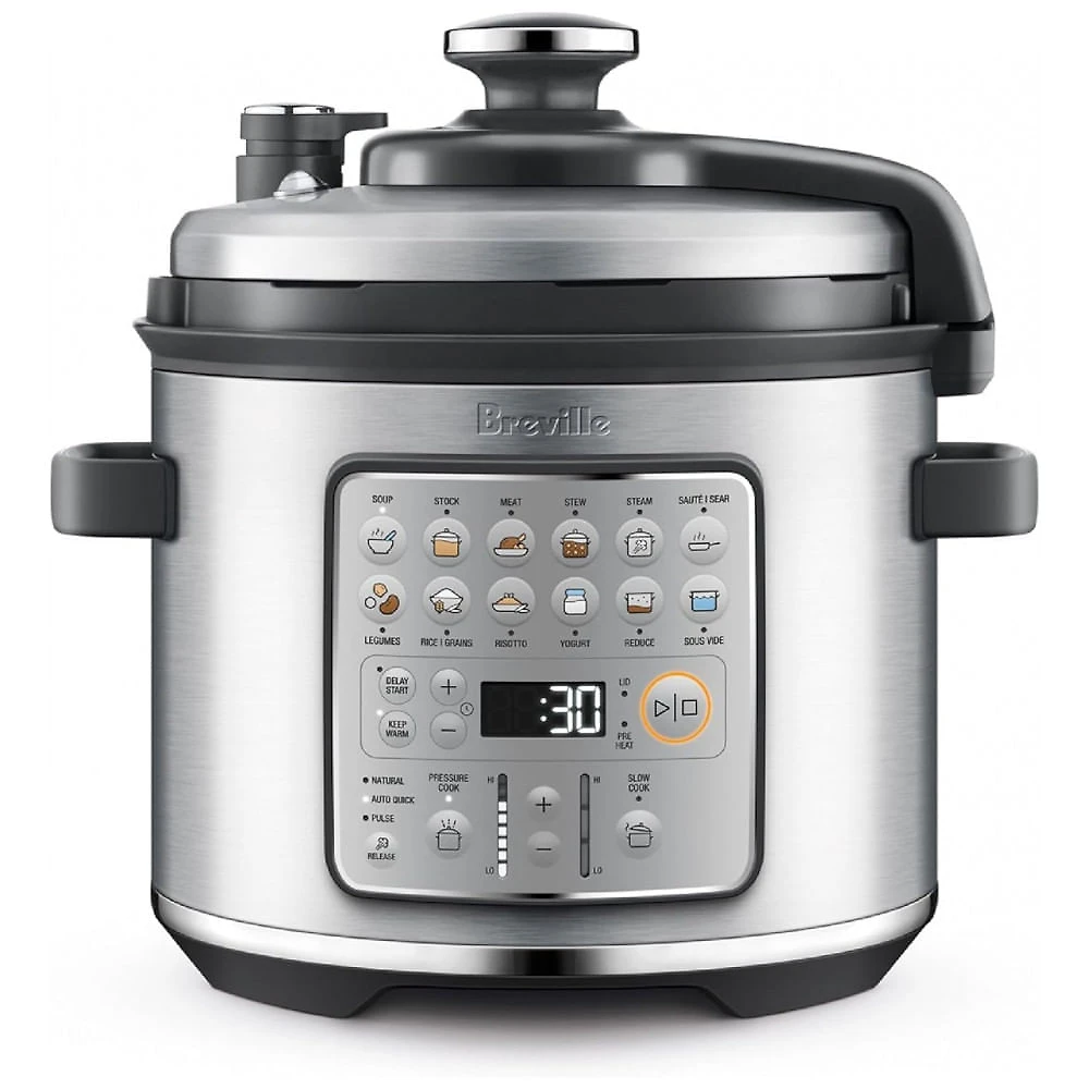 Panela de Pressão Breville Fast Slow Go BPR680BSS, Aço Inoxidável Escovado
