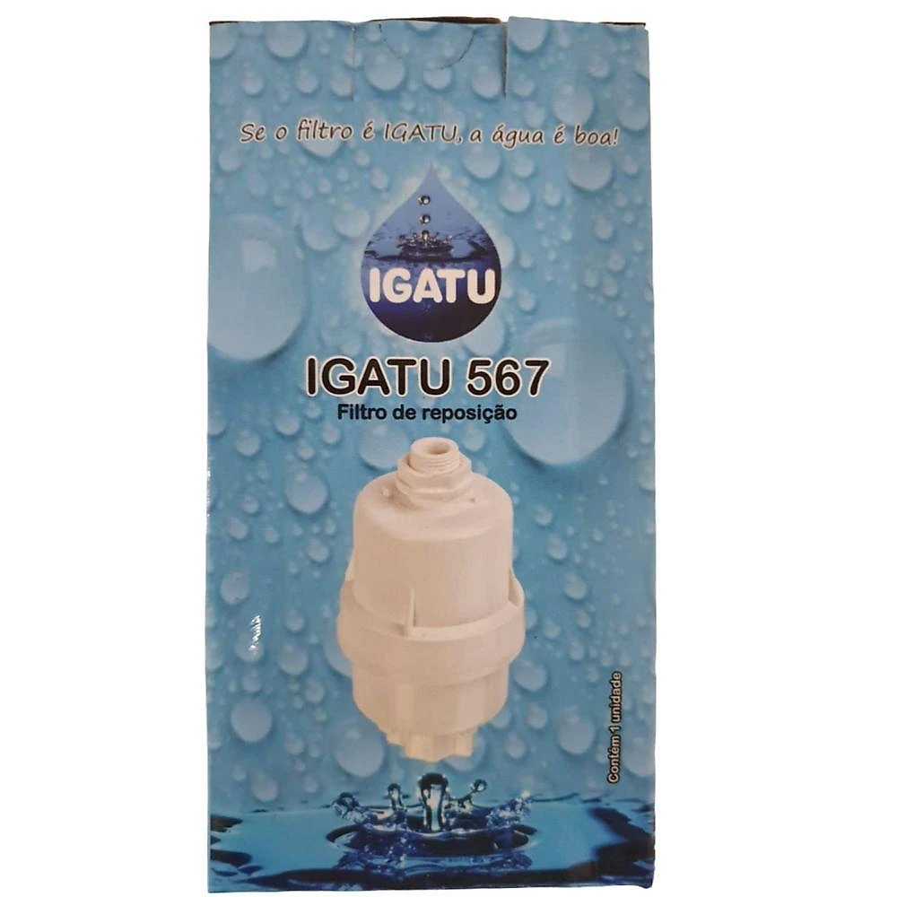 Refil de Filtro Interno Igatu 567 para Bebedouro de Pressão Até 20L Vazão 20L por Hora Branco