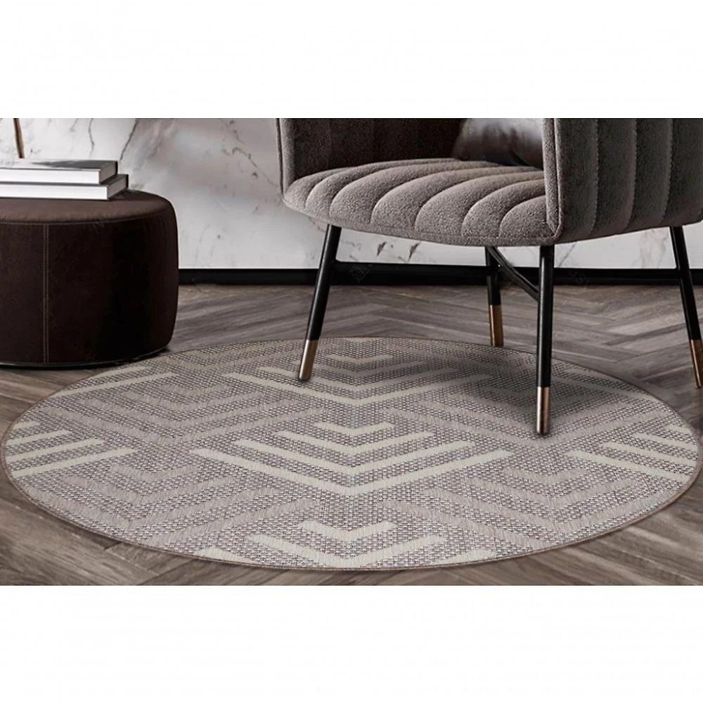Tapete Redondo Natural Look Flecha A 150 Cm