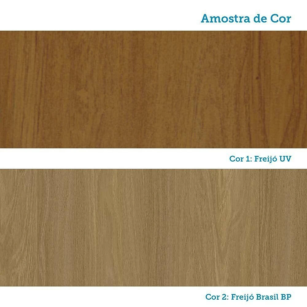 Armário Aéreo De Geladeira 80cm 2 Portas Classic Luciane Móv Freijó/freijó Brasil