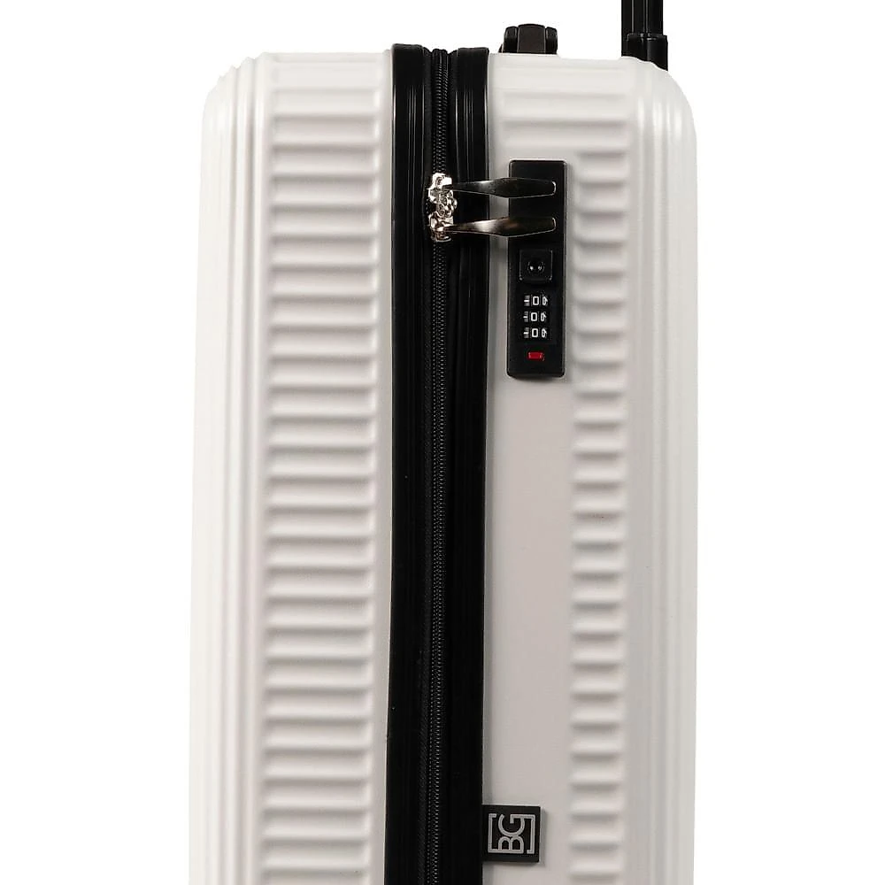 Mala de Viagem Pequena 10kg ABS 4 Rodas My Way Off White Branco - P