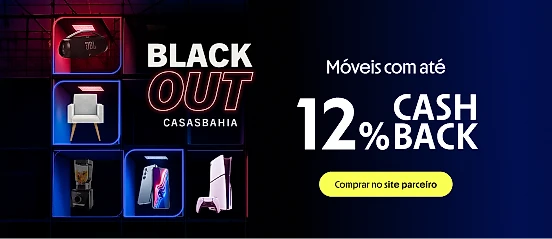 CASAS BAHIA COM ATÉ 12% DE CASHBACK 