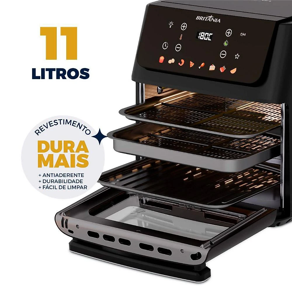 Fritadeira Air Fryer BAF11A Britânia Preta 127V Preto - 127V