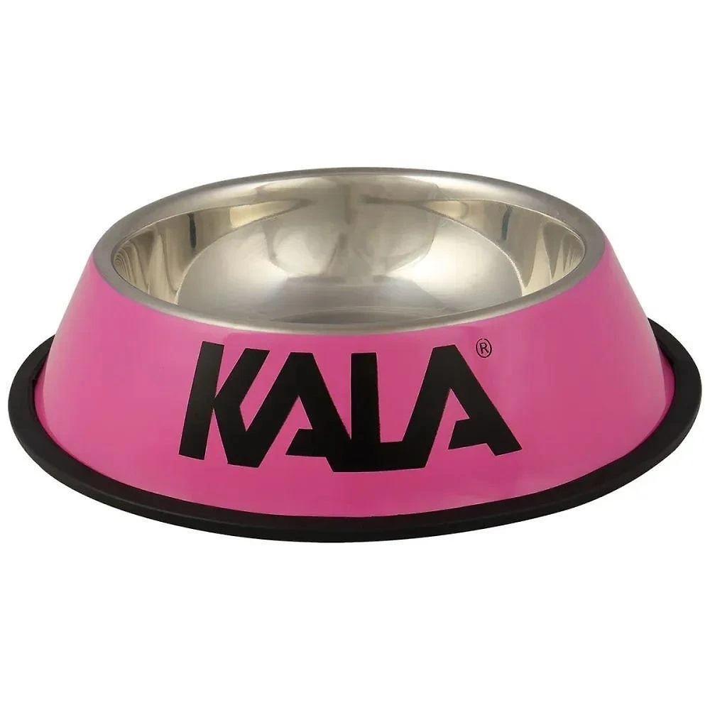 Tigela Pet Kala Tigela Pet Aço Inox Rosa 30cm Cães e Gatos 1