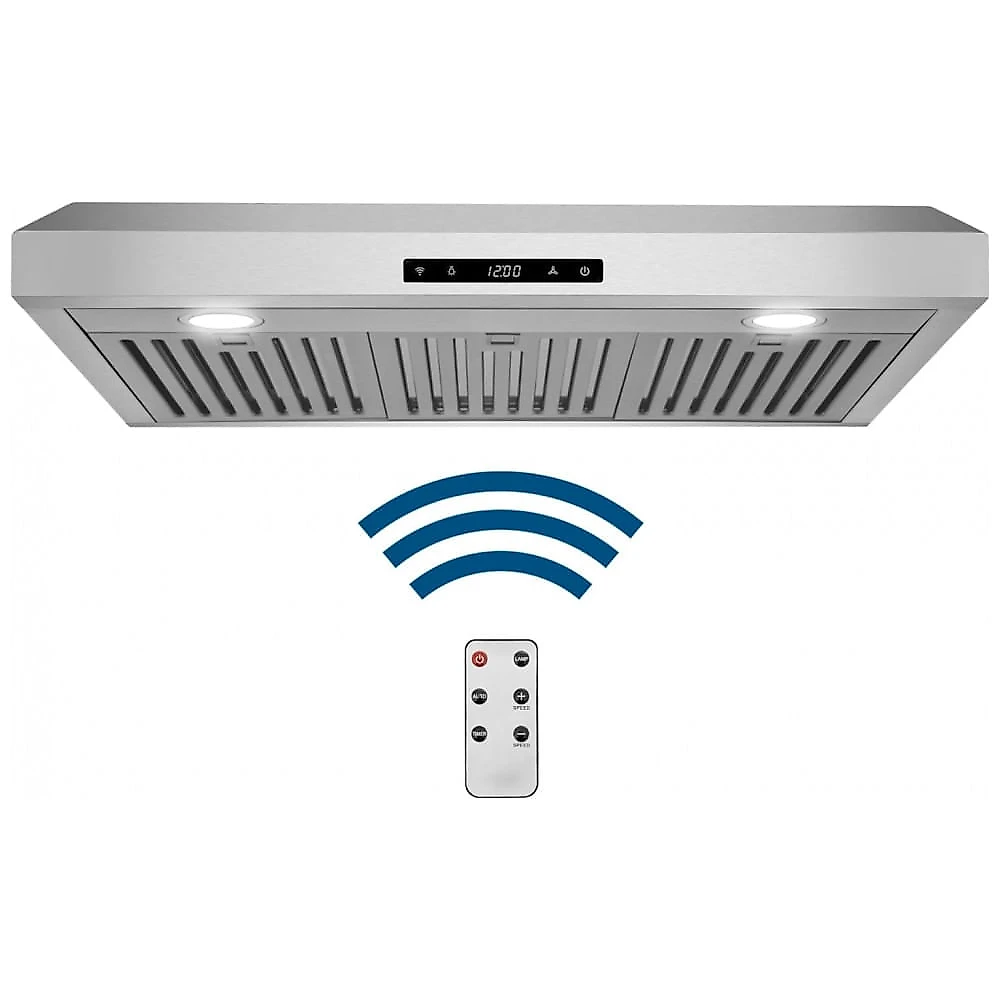 Coifa Sob Armário COSMO COS-KS6U30 Aço Inox Escovado 850 m³/h 3 Velocidades Touch LED 110V, 74,9cm
