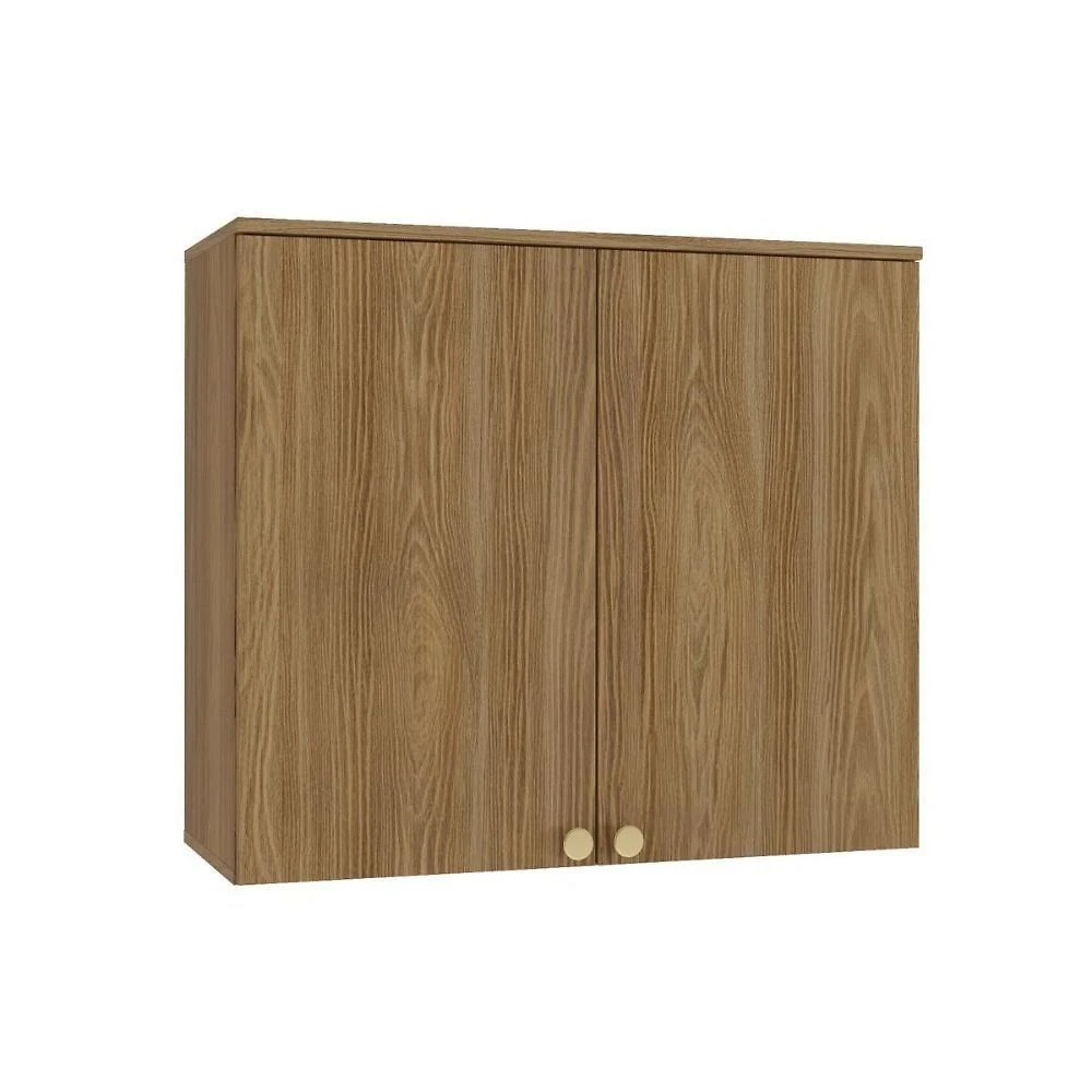 Armário Aéreo Cozinha Modulado Botanic M632 Com 2 Portas 80cm Nogueira - Kappesberg