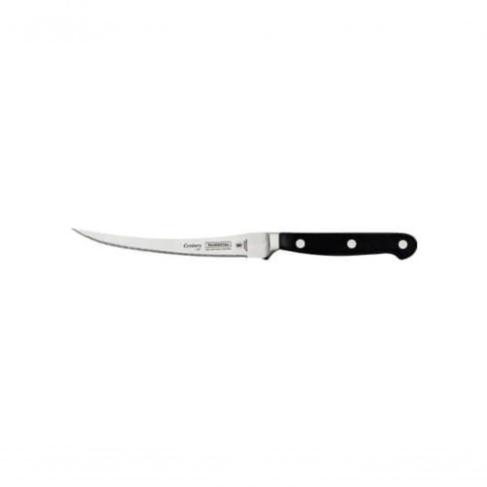 Faca Para Tomate Tramontina Century Com Lâmina Em Inox E Cabo Preto 5"