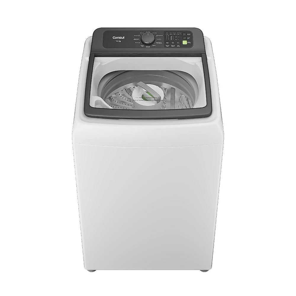 Máquina de lavar consul cwn14ab 14kg modo eco reuso de Água filtro anti-fiapo branca 110