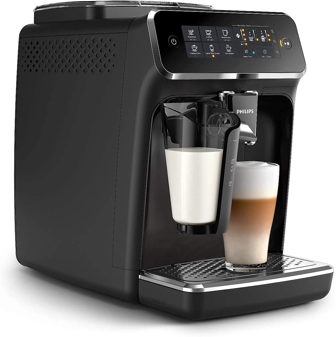 Philips 3200 Series Fully Automatic Espresso Machine w LatteGo Black EP324154