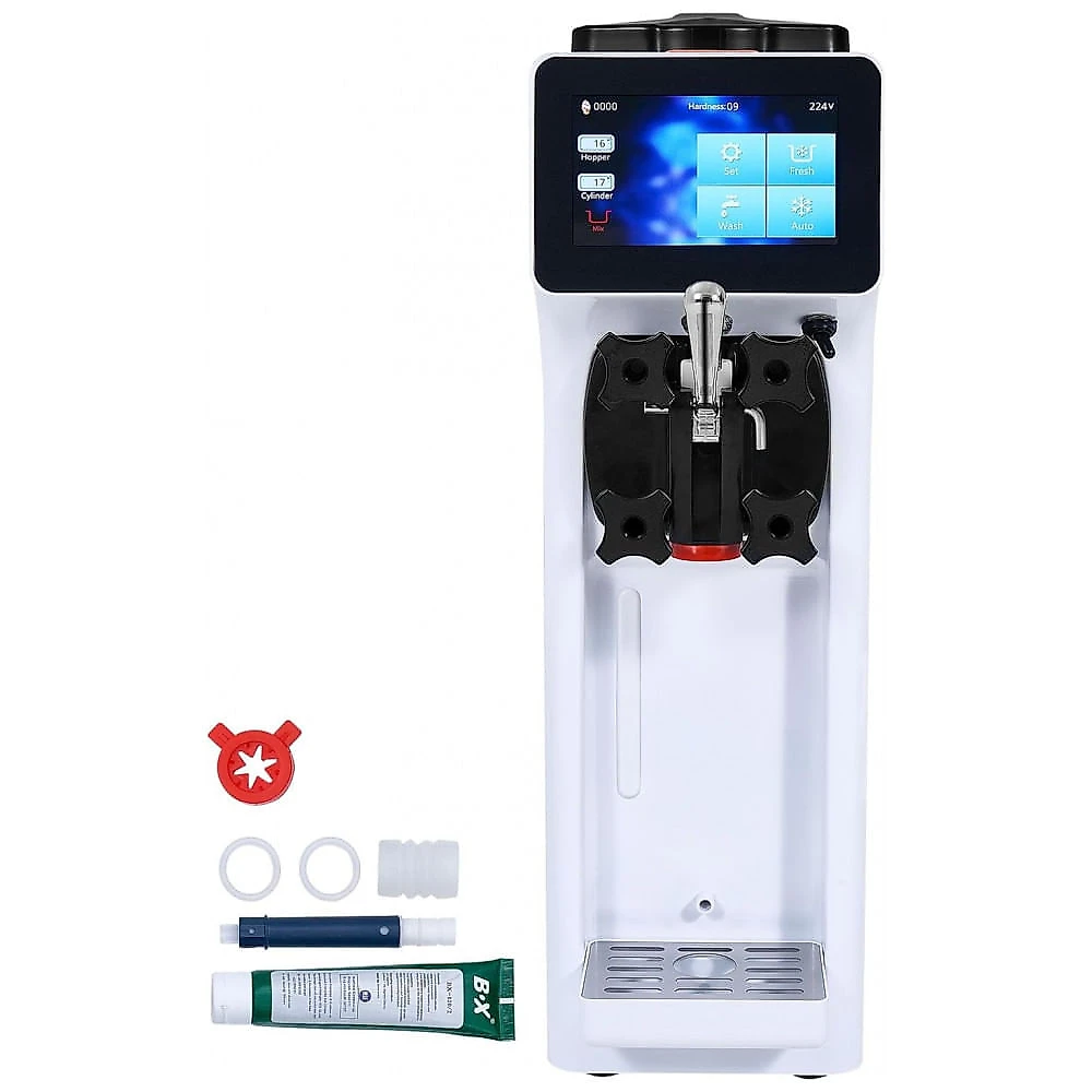 Máquina de Sorvete Soft VEVOR BQL-9200ST 4L Tela Touch Auto Limpeza Pré-Resfriamento 1000W