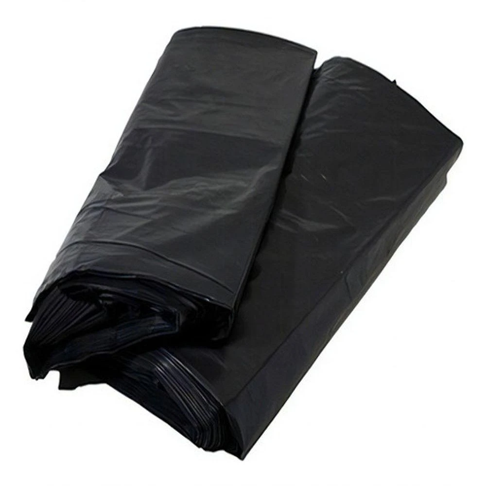 Saco para Lixo Preto 60x80x010 60L Pacote com 100 Unidades para Cozinha e Escritório Higipack
