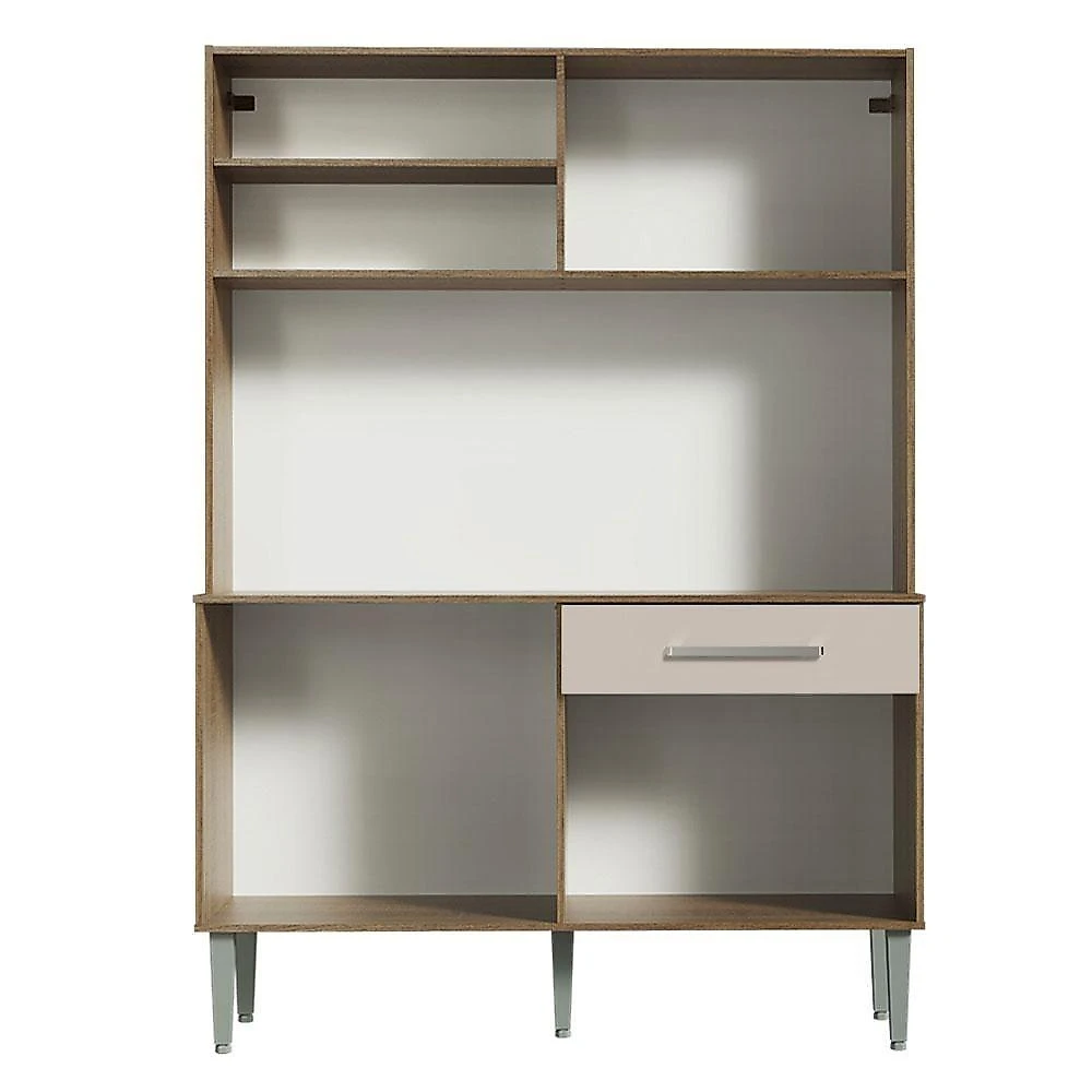 Kit Cozinha Compacta 120cm Rustic Crema Life Madesa