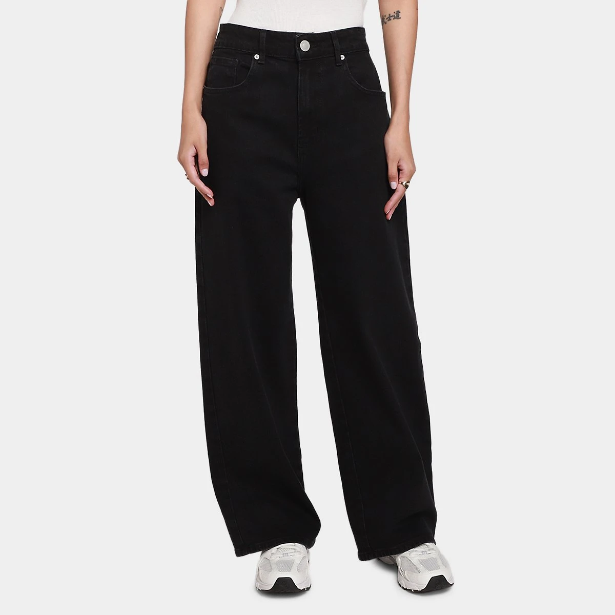 Calça Jeans Wide Leg Hering Feminina