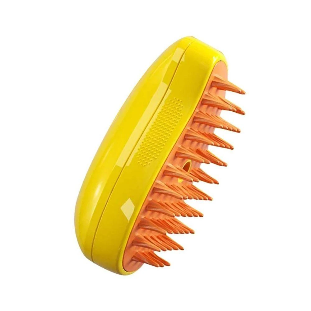 Escova Tira Pelo a Vapor para Pet GXM Modelo Escova Tira Pelos Vapor Amarelo USB