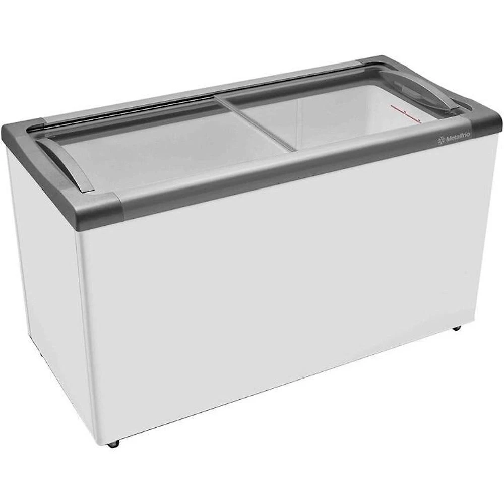 Freezer Horizontal Metalfrio NF40S 2 Portas 399 Litros, com Expositor para Congelados, Branco 220 Volts