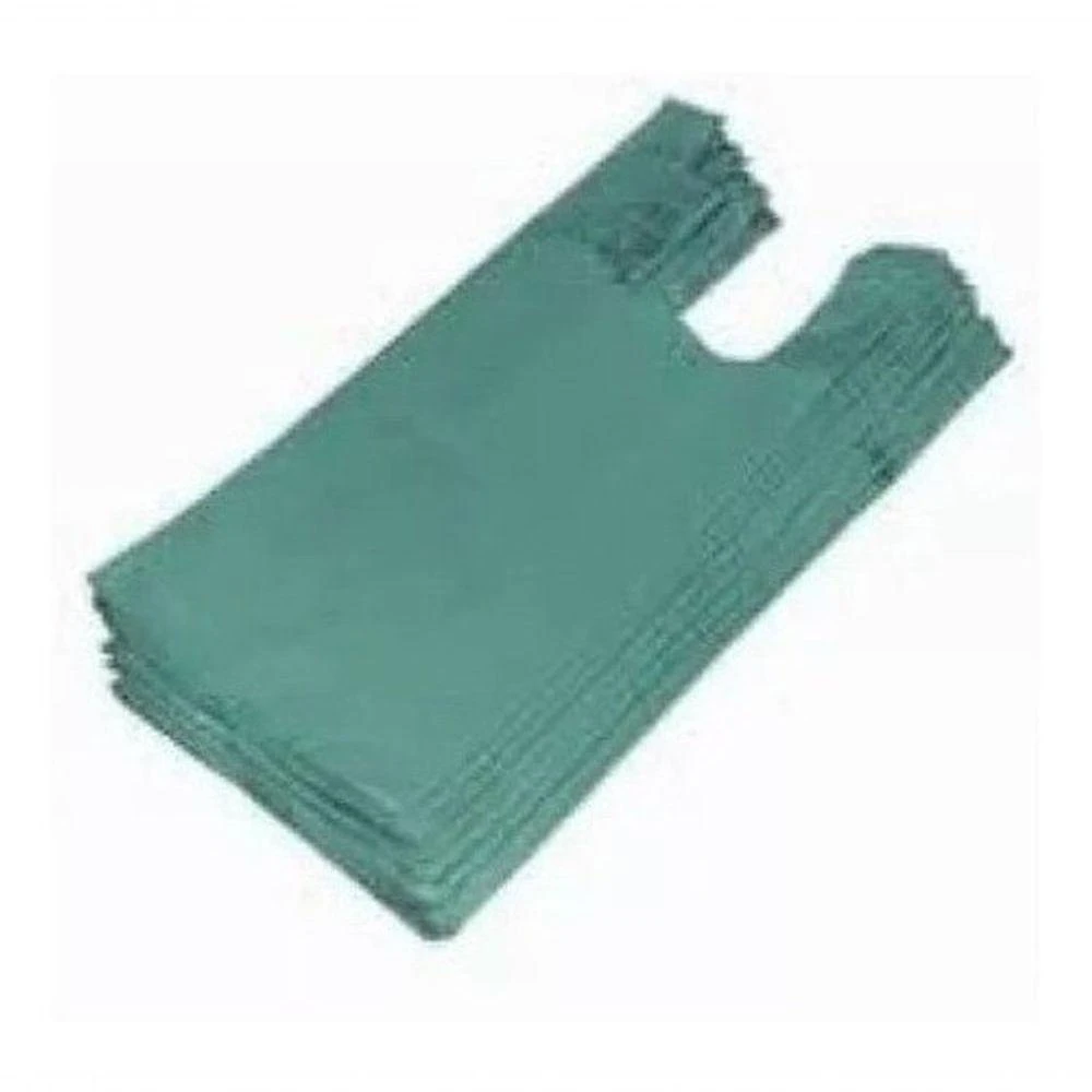 Sacola Plástica Reciclada Reforçada Kit 10 kg 90x100 com Fundo Fechado Transparente Higipack