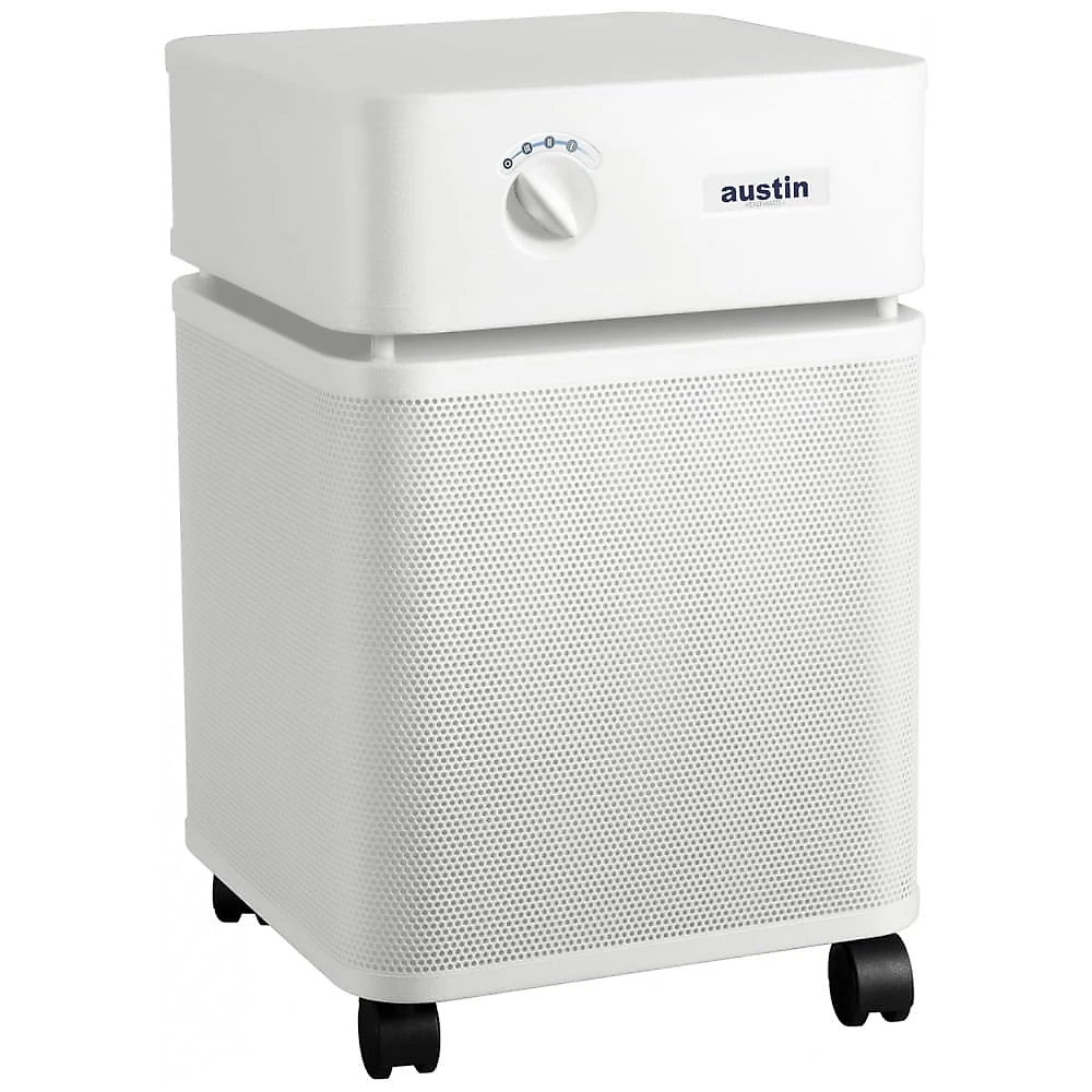Purificador de Ar Austin Air HealthMate Plus com Filtração Avançada de 4 Estágios - Ideal para Casa com Carvão Ativado e Zeólita, Modelo B450 Branco
