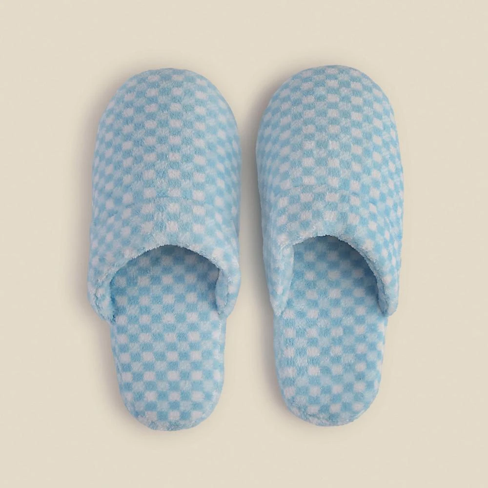 Pantufa Vichy Azul - A\CASA