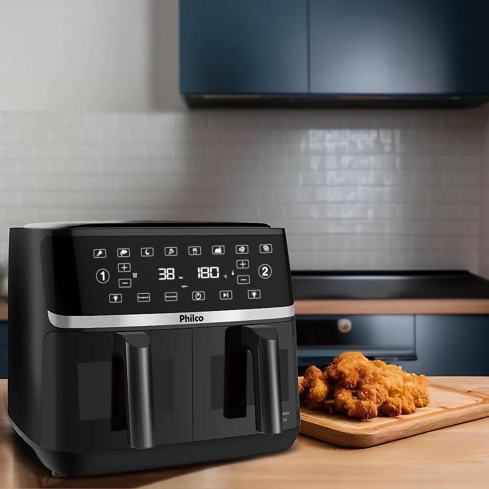 Air fryer philco 10l cesto duplo 2000w paf10a 220v
