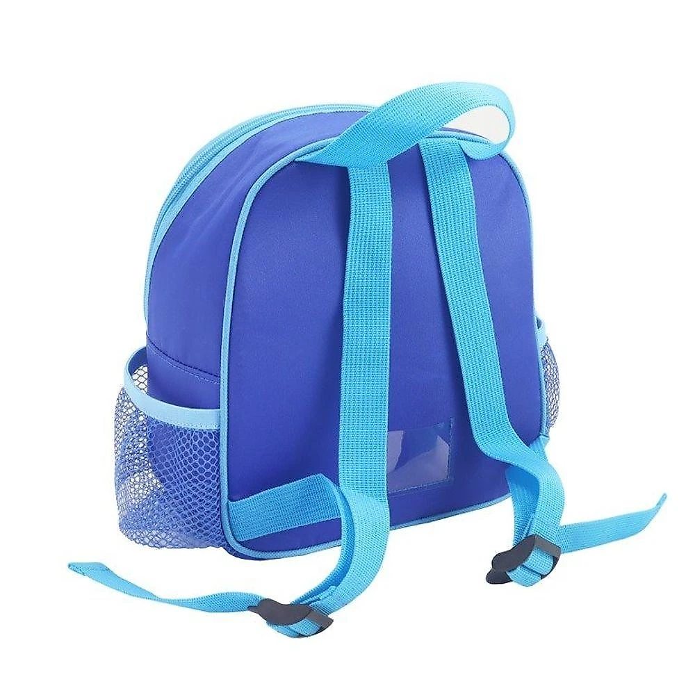 Conjunto De Mochila De Rodinha, Lancheira Térmica, Pote E Garrafa Pimpolhos Azul