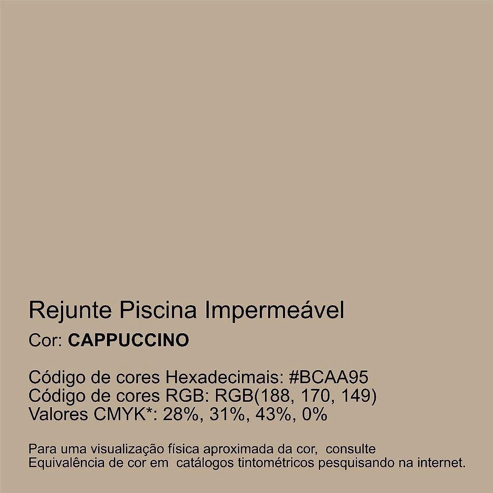 Rejunte Piscina Impermeável Alta Aderência Resistente Cappuccino Selamix 18kg Inodoro
