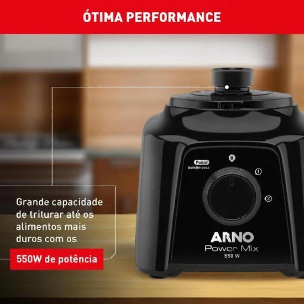 Liquidificador Arno Power Mix 550w Preto 110V
