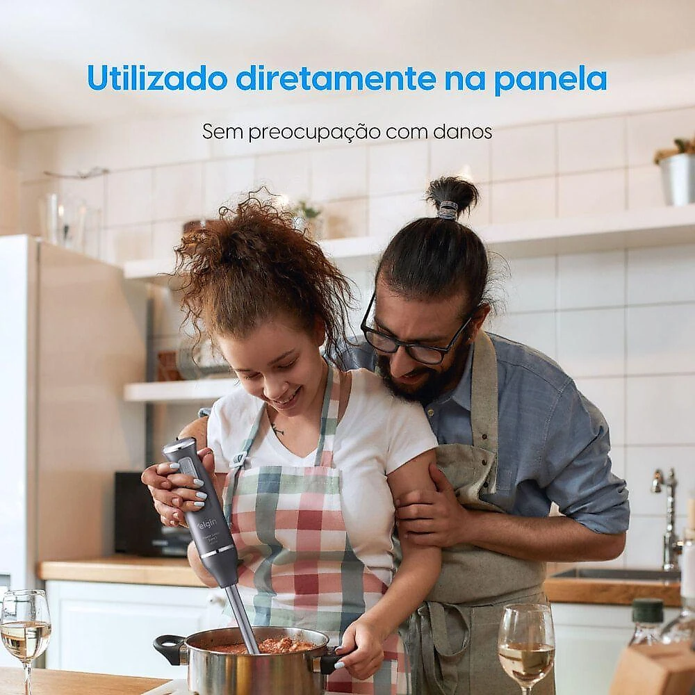Mixer 3 em 1 Elgin Power Inox Lunar 600W Cinza 220V