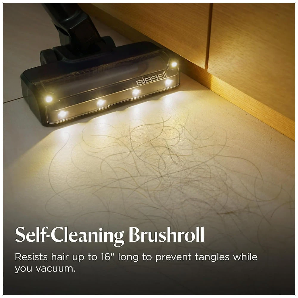 Aspirador Sem Fio Bissell PowerClean FurGuard Cinza Escuro Autolimpante 280W 50 Minutos 25.2V.
