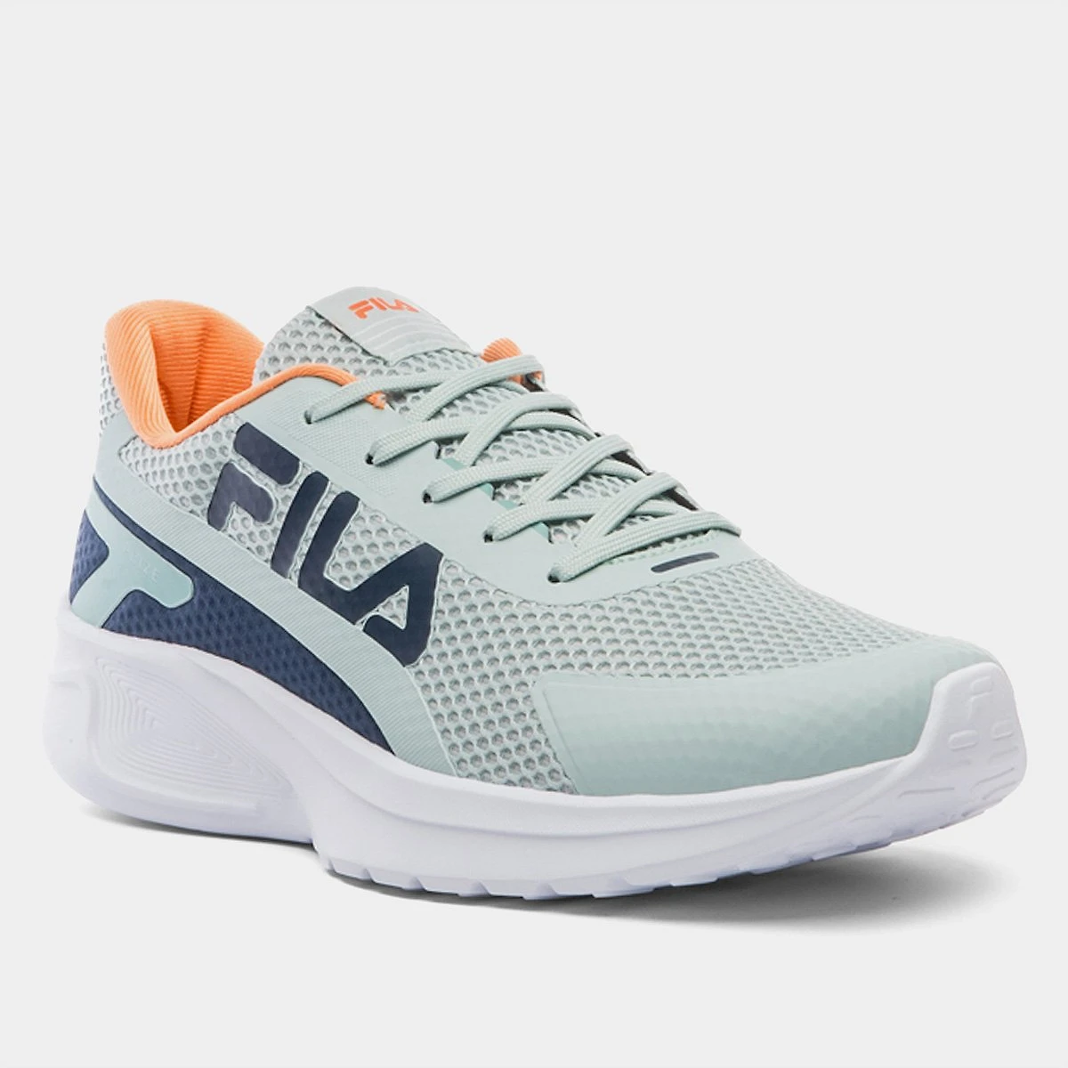 Miniatura Tenis Fila Prize Feminino Verde+laranja - 34