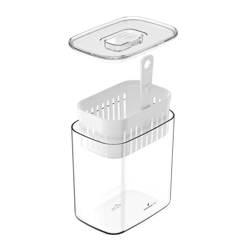 Organizador De Temperos Com Cesto Clear 1,5l 10x14,5x15cm