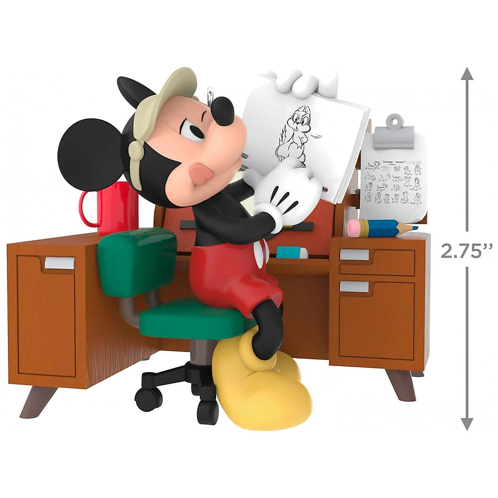 Enfeite de Natal Hallmark Keepsake 2025, Disney Mickey Mouse do Rascunho à Tela, Presente para Fãs da Disney