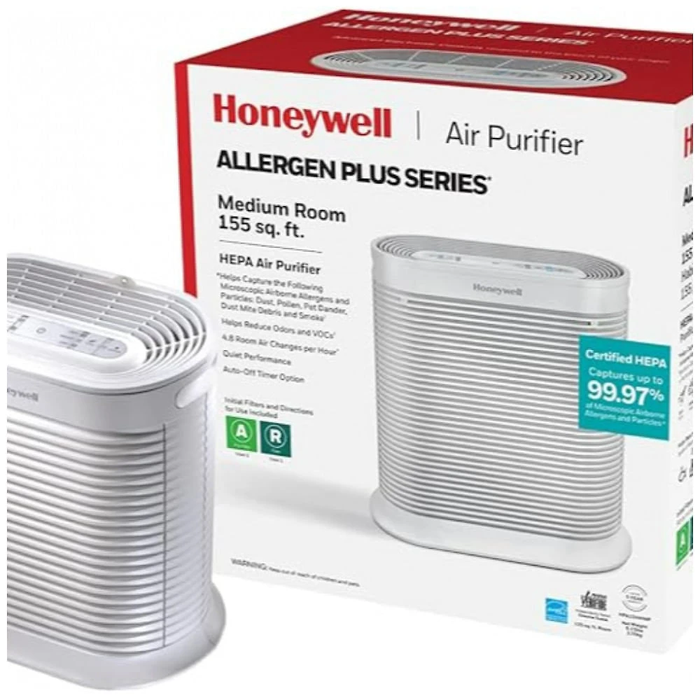 Purificador de Ar, True HEPA, Até 14m, 110v, HONEYWELL HOME HPA104, Branco